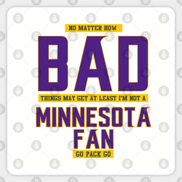 Not A Vikings fan Sticker by wifecta